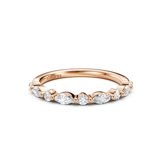 #R67150 - 2mm Marquise & Round Wedding Band