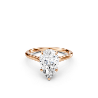 #R67209 - Pear Solitaire Shoulder Engagement Ring