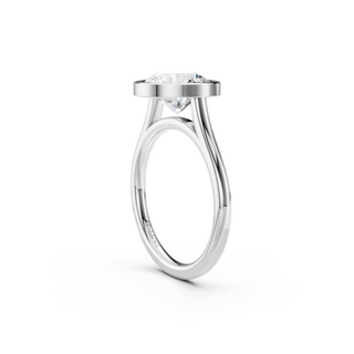 Round Bezel Engagement Ring
