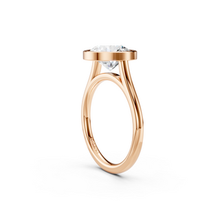 Round Bezel Engagement Ring
