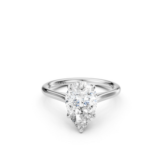 #R67209 - Pear Solitaire Shoulder Engagement Ring