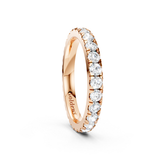 #R67187 - 2.5mm French Pave Eternity Wedding Band