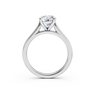 #R67206 - Oval Solitaire Shoulder Engagement Ring