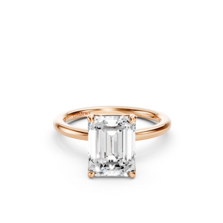 #R67137 - Emerald Petal Engagement Ring