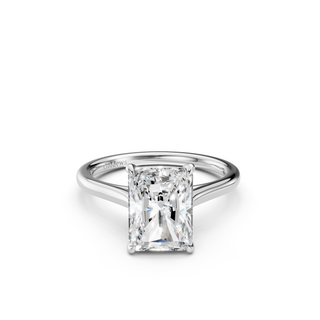 #R67208 - Radiant Solitaire Shoulder Engagement Ring