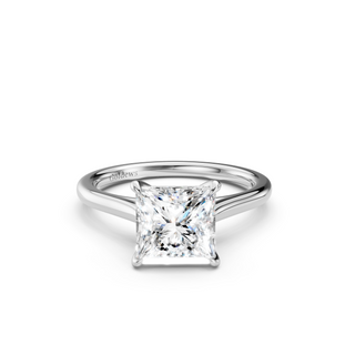#R67205 - Princess Solitaire Shoulder Engagement Ring
