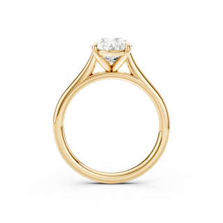 #R67209 - Pear Solitaire Shoulder Engagement Ring