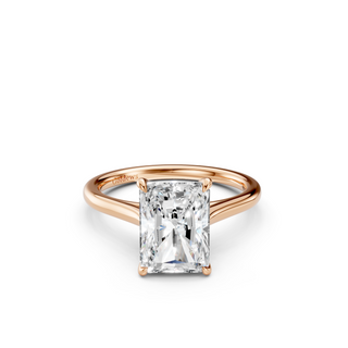 #R67208 - Radiant Solitaire Shoulder Engagement Ring