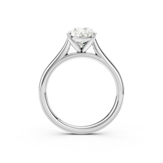 #R67209 - Pear Solitaire Shoulder Engagement Ring