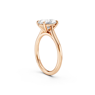 #R67206 - Oval Solitaire Shoulder Engagement Ring