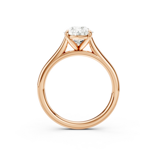 #R67209 - Pear Solitaire Shoulder Engagement Ring