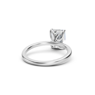 #R67137 - Emerald Petal Engagement Ring