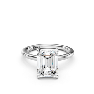 #R67174 - Emerald Solitaire Engagement Ring