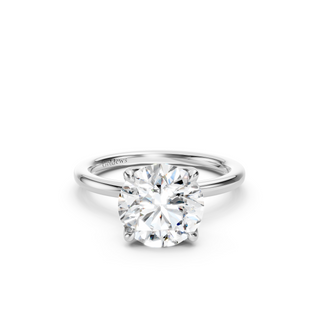 #R67146 - Round Petal Engagement Ring