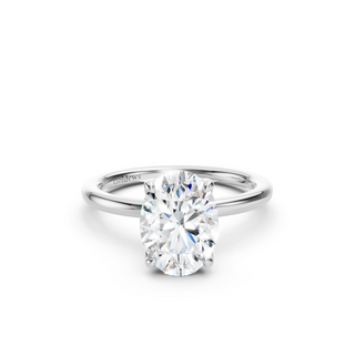 #R67145 - Oval Petal Engagement Ring