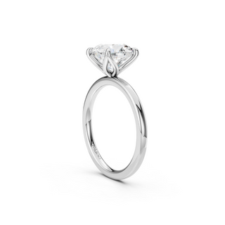 #R67146 - Round Petal Engagement Ring