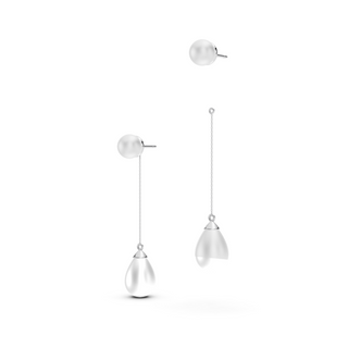 #E67105 - Pearl Drop Earrings