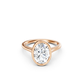 Oval Bezel Engagement Ring