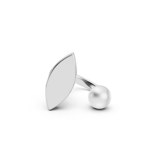 #R6769 - Leaf & Pearl Ring