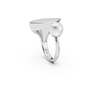 #R6769 - Leaf & Pearl Ring