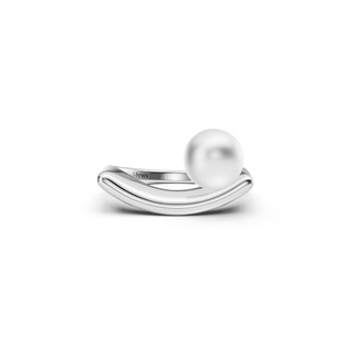 #R6718 - Pearl on Arc Ring