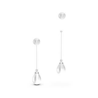 #E67105 - Pearl Drop Earrings