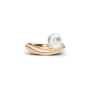 #R6718 - Pearl on Arc Ring