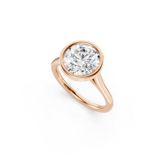Round Bezel Engagement Ring