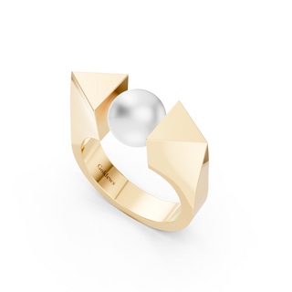 #R6796 - Encased Pearl Earrings