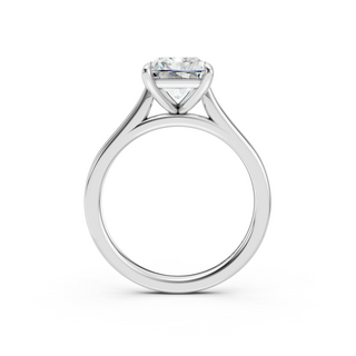 #R67208 - Radiant Solitaire Shoulder Engagement Ring