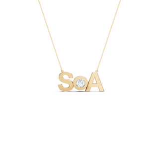 #P67188 - Two Initial Pendant