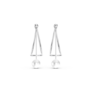 #E6762 - Hanging Pearl Earrings