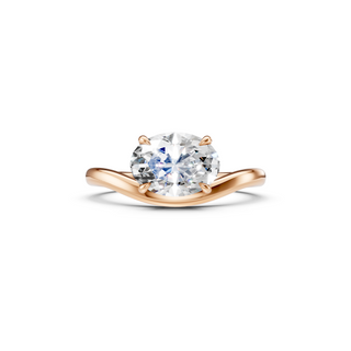 #R67216 - Round Solitaire Curved Engagement Ring
