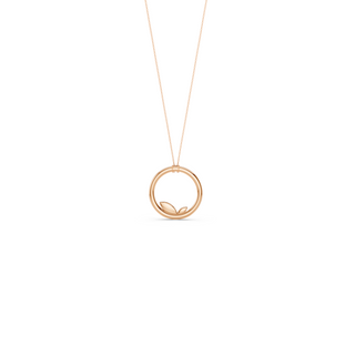 #P6756 -  Leaf Circle Pendant