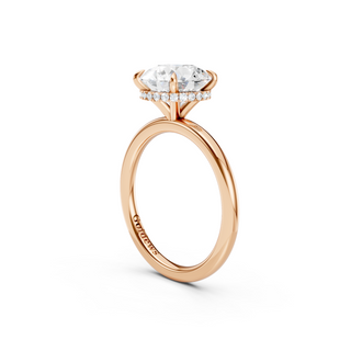 #R67160 - Round Hidden Halo Engagement Ring