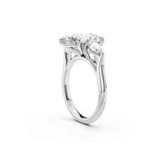#R67204 - Three Stone Pear Engagement Ring