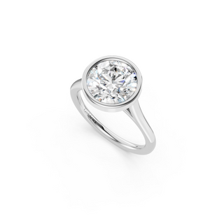 Round Bezel Engagement Ring