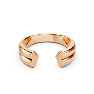 #R6782 - Twin Hearts Ring
