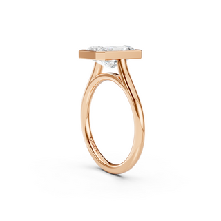 Radiant Bezel Engagement Ring