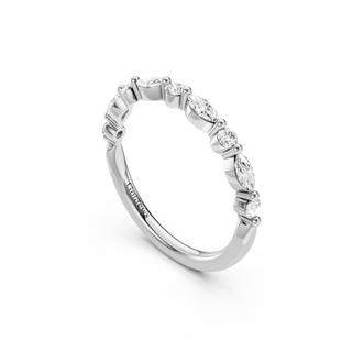 #R67150 - 2mm Marquise & Round Wedding Band