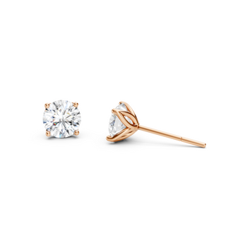 #E67148 - Petal Studs
