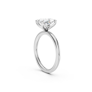 #R67145 - Oval Petal Engagement Ring