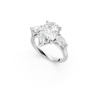 #R67204 - Three Stone Pear Engagement Ring