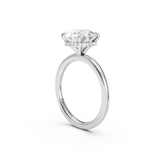 #R67160 - Round Hidden Halo Engagement Ring