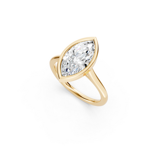 Marquis Bezel Engagement Ring