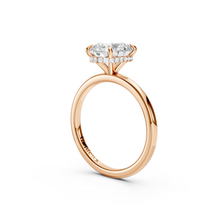 #R67172 - Oval Hidden Halo Engagement Ring