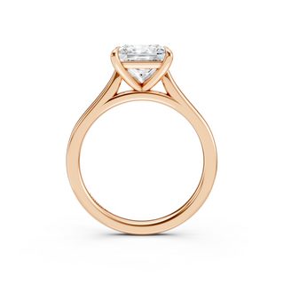 #R67205 - Princess Solitaire Shoulder Engagement Ring