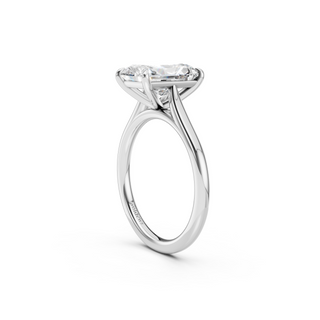 #R67208 - Radiant Solitaire Shoulder Engagement Ring