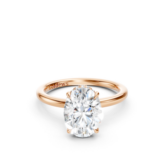#R67172 - Oval Hidden Halo Engagement Ring