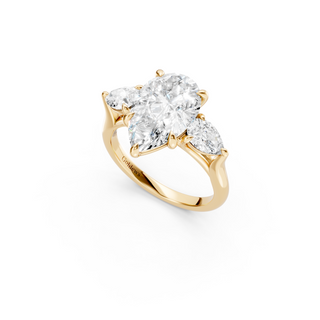 #R67204 - Three Stone Pear Engagement Ring